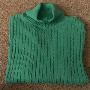 Izod Turtleneck Cable Knit Sweater